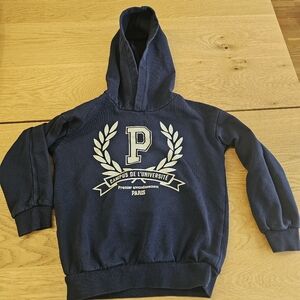 H&M Navy Blue Kids Hoodie with White Print